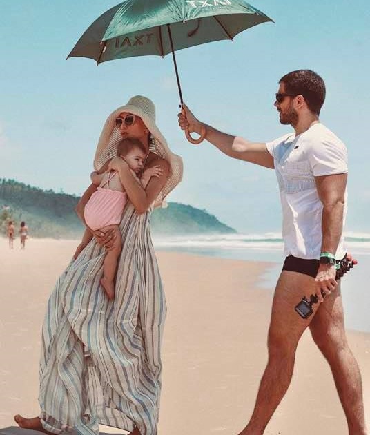 As férias dos famosos, Sabrina Sato, Duda e sua filhinha Zoe