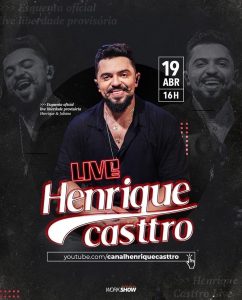 Live cantor Henrique Casttro dia 19