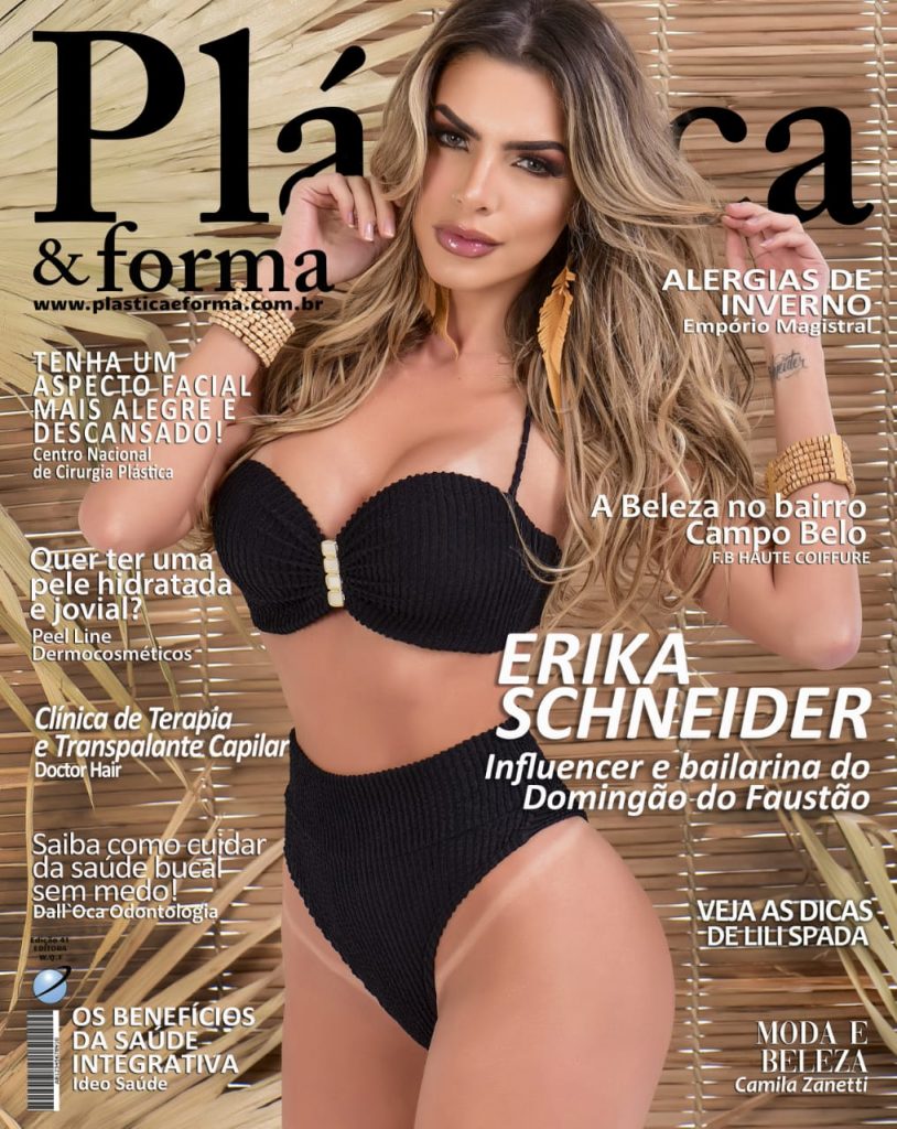 Erika Schneider é capa revista Plástica & Forma de junho