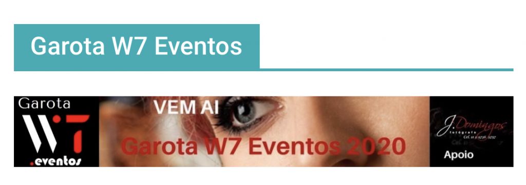 A Garota W7 Eventos será Capa da Revista Mais Bonita