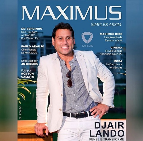 Djair Lando é capa da Revista Maximus 7ª Edição