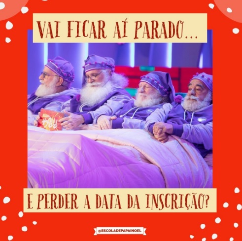 Curso gratuito da Escola de Papai Noel do Brasil