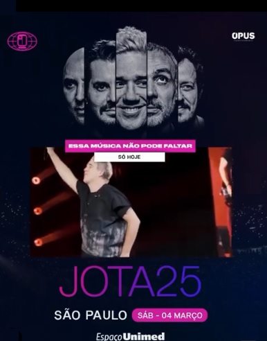 Jota Quest retorna ao Espaço Unimed com a tour "JOTA25 - De Volta ao Novo"