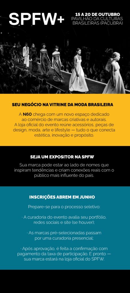 N60 SPFW+ abre inscrições para novos expositores: sua marca na vitrine da moda brasileira