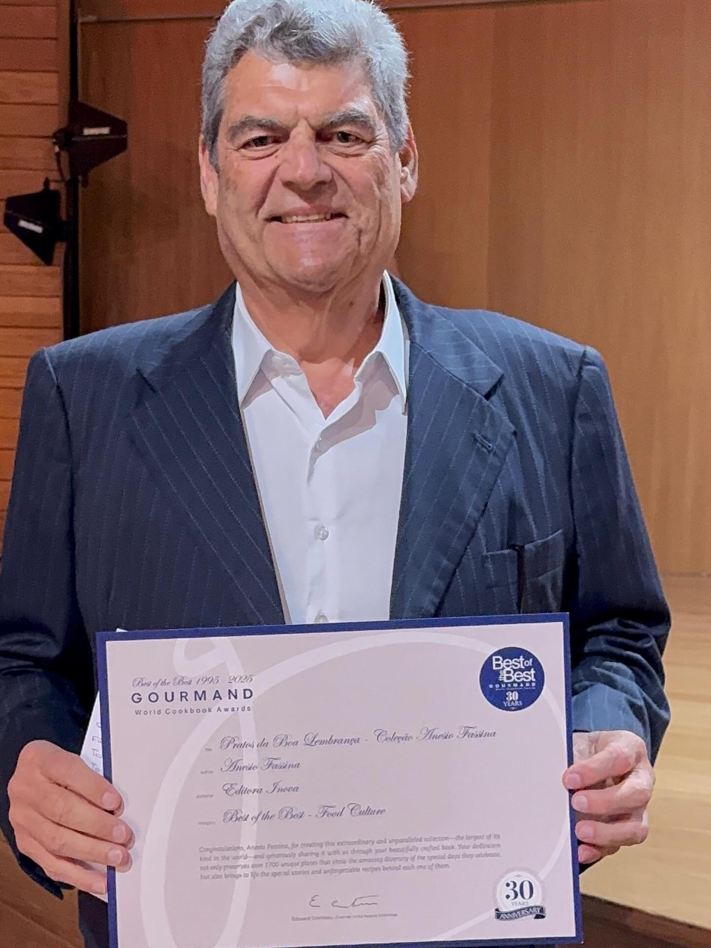 Gourmand Awards 2025 consagra obra brasileira em Estoril, Portugal