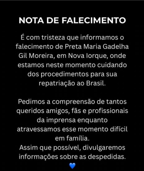 O adeus a Preta Gil: uma mulher guerreira que lutou até o fim