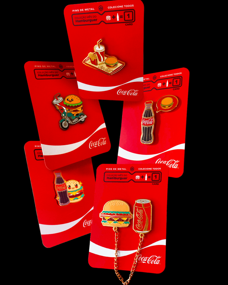 Patties e Coca-Cola FEMSA Brasil: Pins gratuitos colecionáveis em ação inédita e limitada