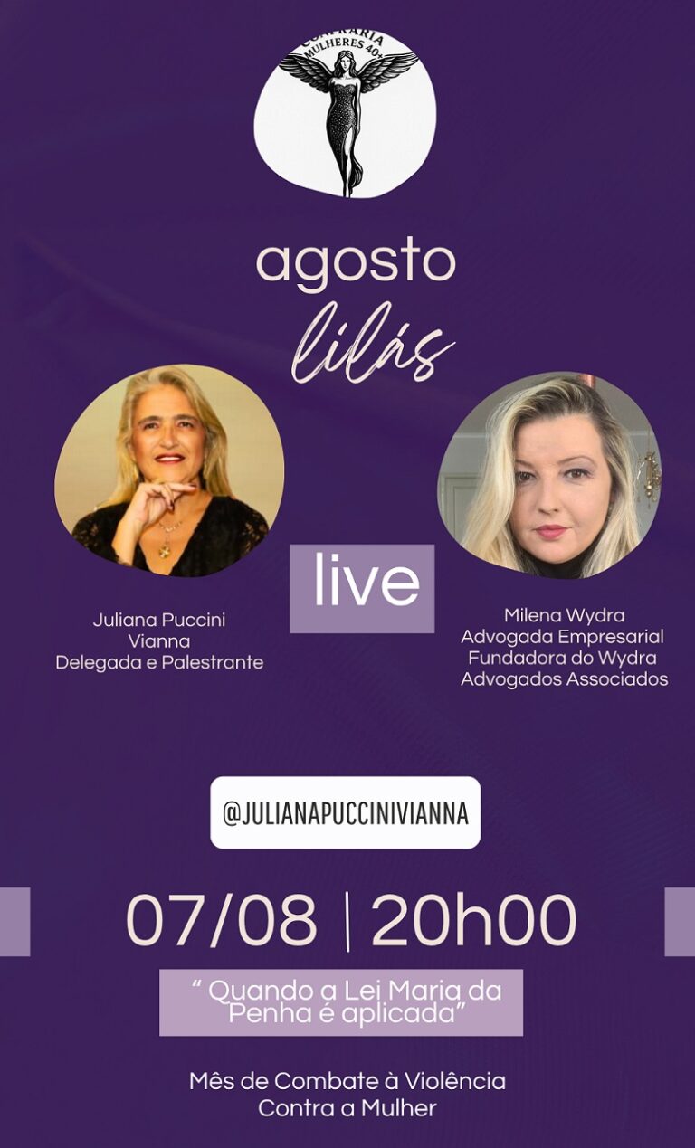 Confraria Mulheres 40+ promove lives especiais pelo Agosto Lilás 2025