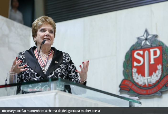 Delegada Rose recebe Colar de Honra ao Mérito na Alesp