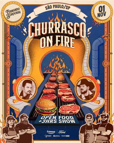 Ford patrocina o Churrasco On Fire com Fernando e Sorocaba em São Paulo