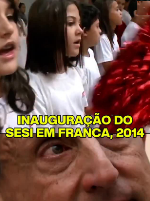 Paulo Skaf se emociona ao falar sobre as escolas do SESI, em sua rede social do Instagram, o vídeo 2014 #tbt