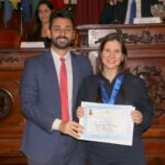 Evelyn Montesano recebeu a medalha Leila Diniz na Camara Municipal de Niteroi-RJ