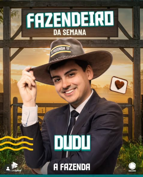 Dudu Camargo vira fenômeno em A Fazenda 17 e desponta como favorito ao prêmio