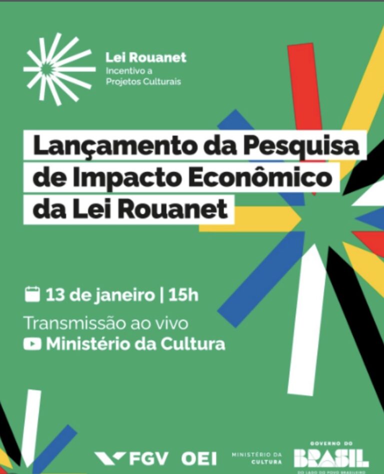 Com presença da ministra Margareth Menezes, FGV lança pesquisa sobre impactos econômicos da Lei Rouanet