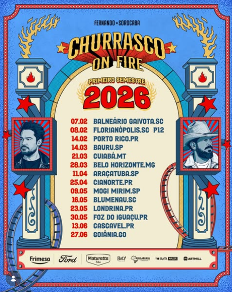 Ford patrocina o Churrasco On Fire com Fernando e Sorocaba em Florianópolis