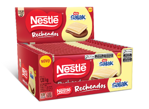 Nestlé amplia linha de chocolates recheados e lança tablete com recheio cresmoso galak® em tablete