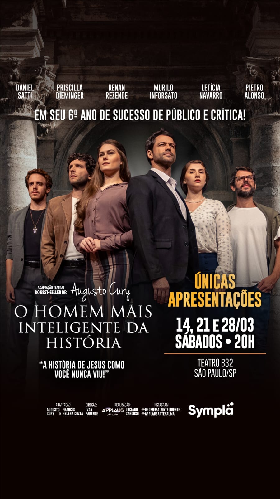 Sucesso de público, peça “O Homem Mais Inteligente da História” emociona plateias em seu 6º ano em cartaz