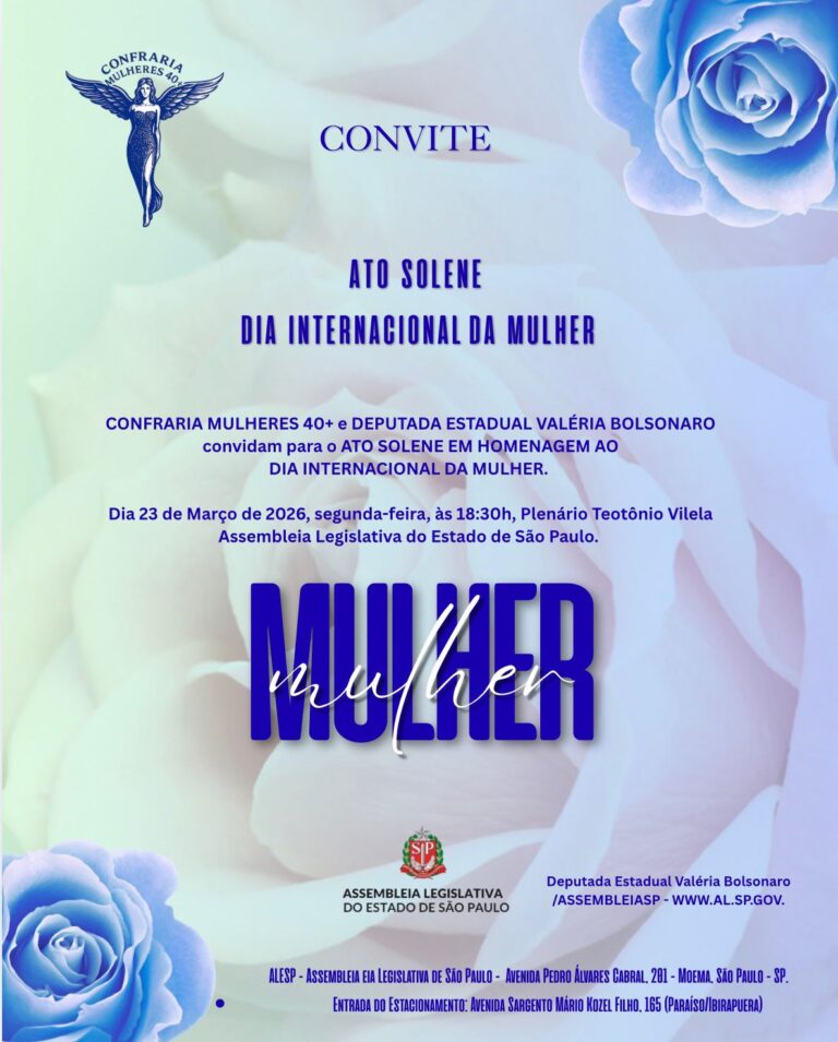 Confraria Mulheres 40+ realiza 2ª edição do Ato Solene em homenagem ao Dia Internacional da Mulher na ALESP