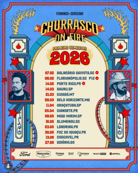 Ford patrocina o Churrasco On Fire com Fernando e Sorocaba em Araçatuba