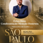 Érico Bitto será homenageado com Medalha de Menção Honrosa no Prêmio Tesoura de Ouro, em São Paulo