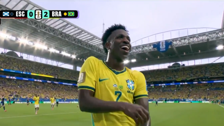 Vini Jr brilha, Brasil goleia Suécia por 3 a 0 e reacende esperança na Copa do Mundo