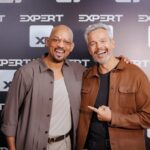 Otaviano Costa se encontra com Will Smith em momento de descontração