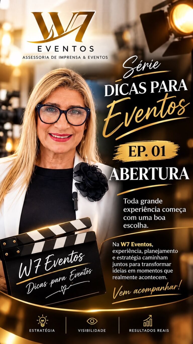 W7 Eventos estreia série de dicas e revela os bastidores de quem transforma ideias em grandes eventos