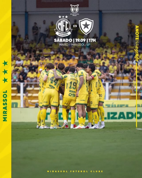 Mirassol reage no segundo tempo, empata com o Vitória por 2 a 2 e mira o Botafogo